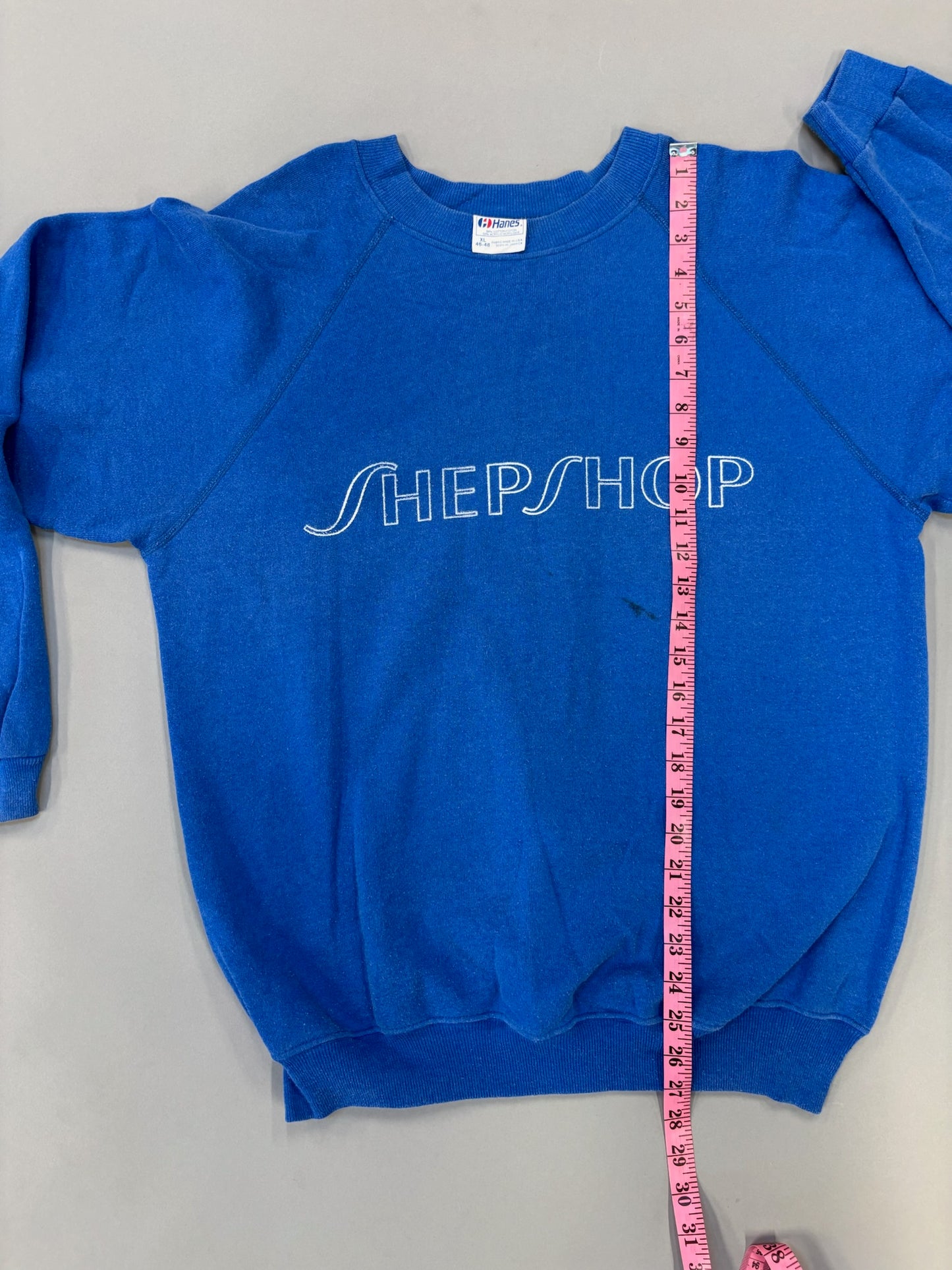 Royal Blue Raglan Sweatshirt Hanes