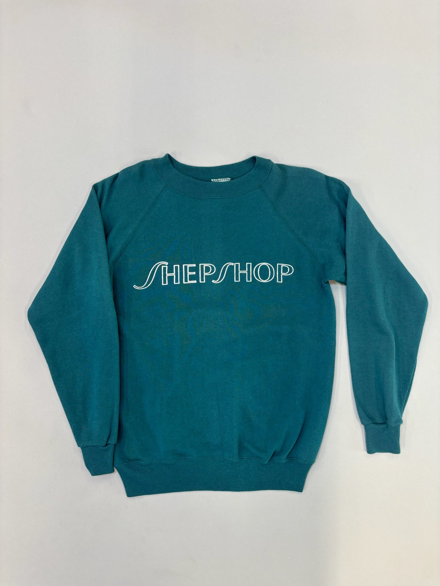 Hanes Teal Shepshop Raglan Sweatshirt