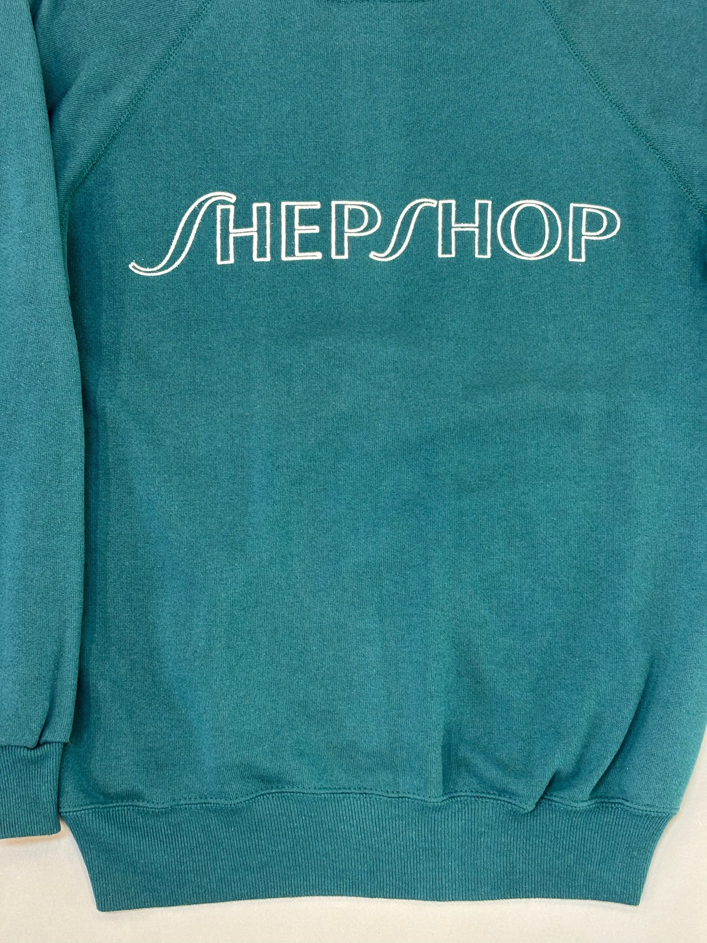 Hanes Teal Shepshop Raglan Sweatshirt