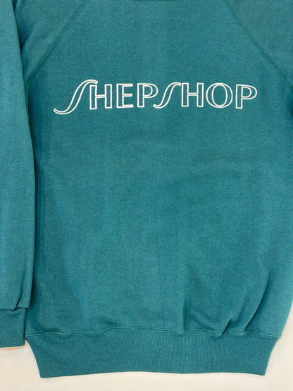 Hanes Teal Shepshop Raglan Sweatshirt