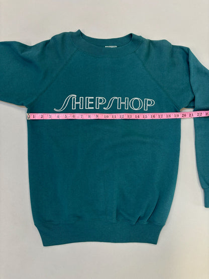 Hanes Teal Shepshop Raglan Sweatshirt