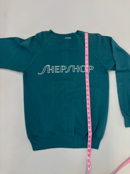 Hanes Teal Shepshop Raglan Sweatshirt