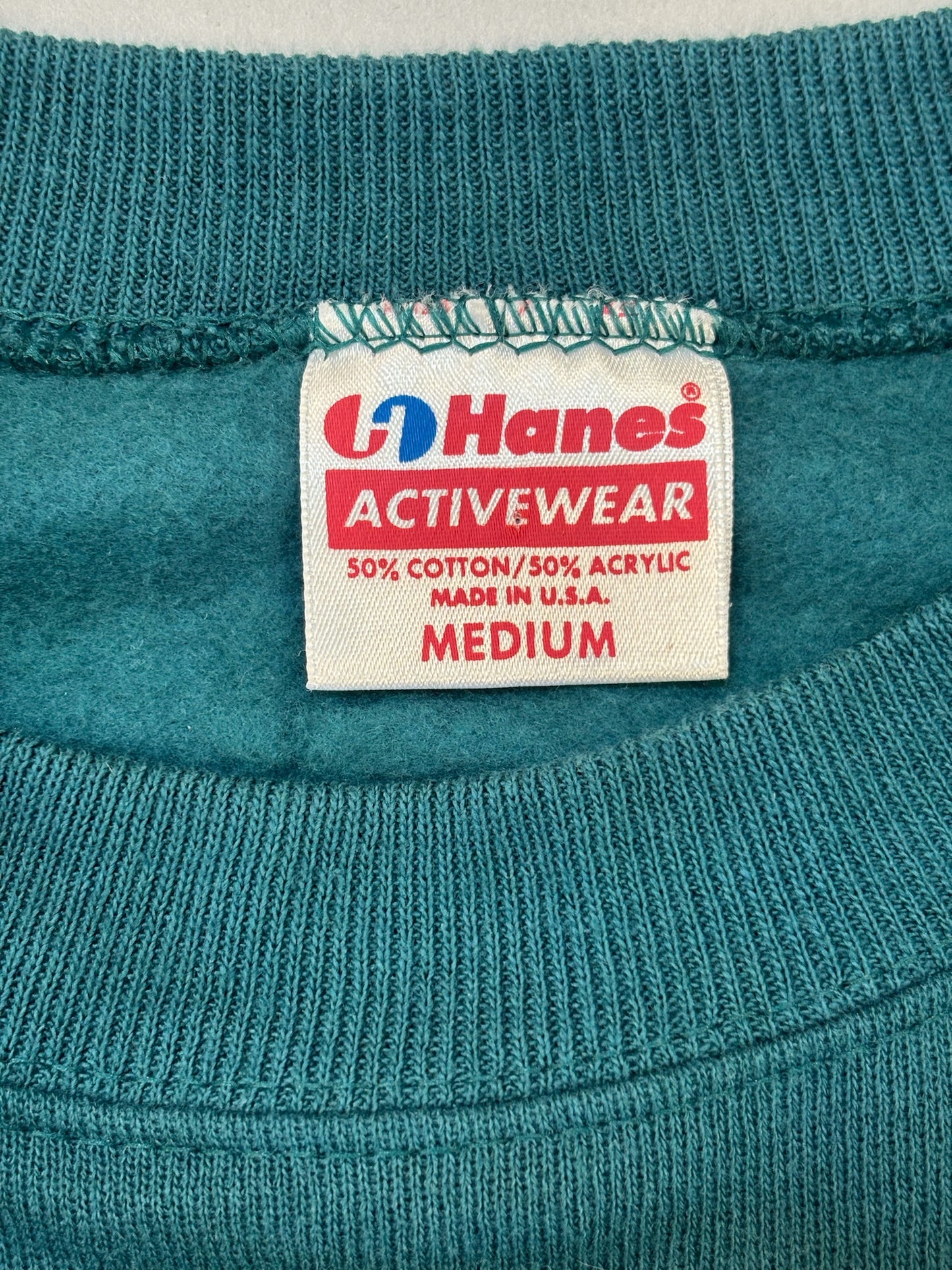 Hanes Teal Shepshop Raglan Sweatshirt