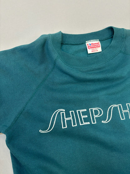 Hanes Teal Shepshop Raglan Sweatshirt
