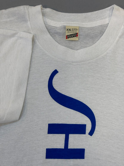 HUGE shepshop LOGO white t screenstars