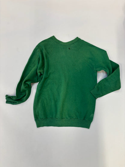 Forest Green Raglan Sweatshirt Shep Outline