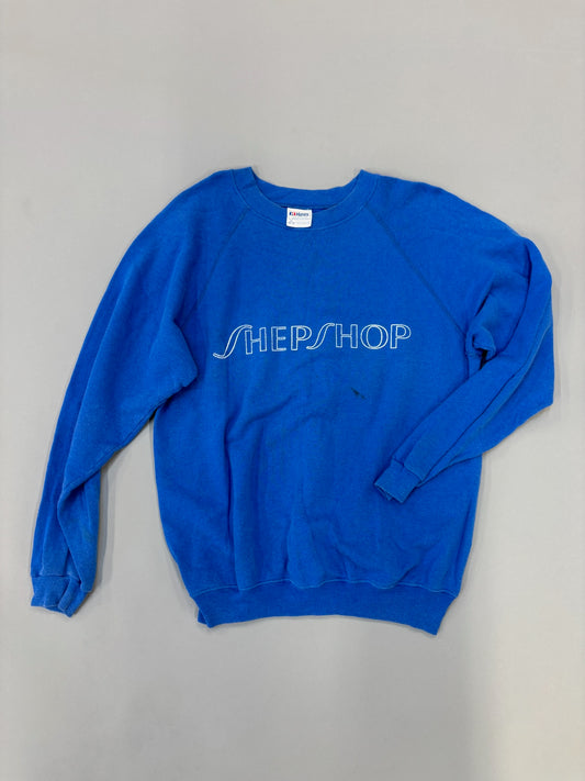 Royal Blue Raglan Sweatshirt Hanes